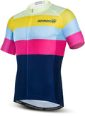 Weimostar Cycling Jersey Men'S Short Sleeve Bike Shirt Top Sporting Goods > Outdoor Recreation > Cycling > Cycling Apparel & Accessories Weimostar Clothing 4X-Large 