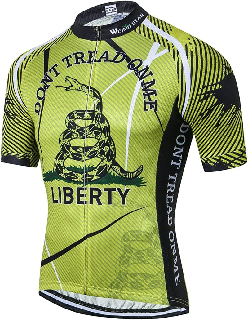 Weimostar Cycling Jersey Men'S Short Sleeve Bike Shirt Top Sporting Goods > Outdoor Recreation > Cycling > Cycling Apparel & Accessories Weimostar 2 Green Large 