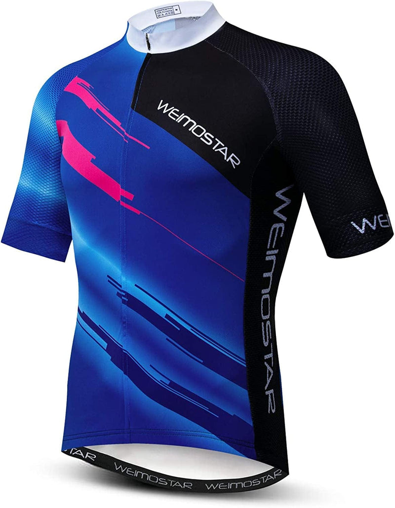 Weimostar Cycling Jersey Men'S Short Sleeve Bike Shirt Top Sporting Goods > Outdoor Recreation > Cycling > Cycling Apparel & Accessories Weimostar 6112 4X-Large 