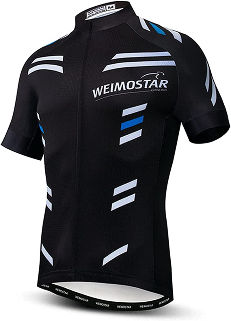 Weimostar Men'S Cycling Bike Jersey Short Sleeve with 3 Rear Pockets- Moisture Wicking, Breathable, Quick Dry Biking Shirt Sporting Goods > Outdoor Recreation > Cycling > Cycling Apparel & Accessories Weimostar Cf0211 3X-Large 