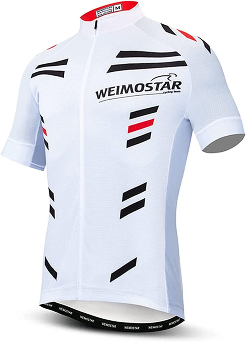 Weimostar Men'S Cycling Bike Jersey Short Sleeve with 3 Rear Pockets- Moisture Wicking, Breathable, Quick Dry Biking Shirt Sporting Goods > Outdoor Recreation > Cycling > Cycling Apparel & Accessories Weimostar Cf0212 X-Large 