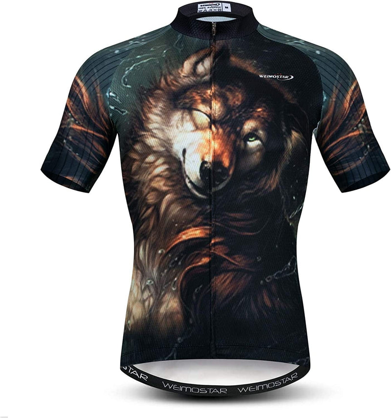 Weimostar Summer Men'S Cycling Jersey Short Sleeve Mountain Bike Road Bicycle Shirt Sporting Goods > Outdoor Recreation > Cycling > Cycling Apparel & Accessories Weimostar   