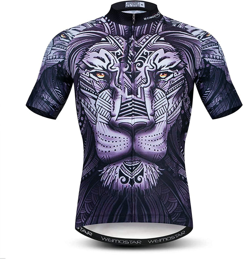Weimostar Summer Men'S Cycling Jersey Short Sleeve Mountain Bike Road Bicycle Shirt Sporting Goods > Outdoor Recreation > Cycling > Cycling Apparel & Accessories Weimostar Outdoor Large 