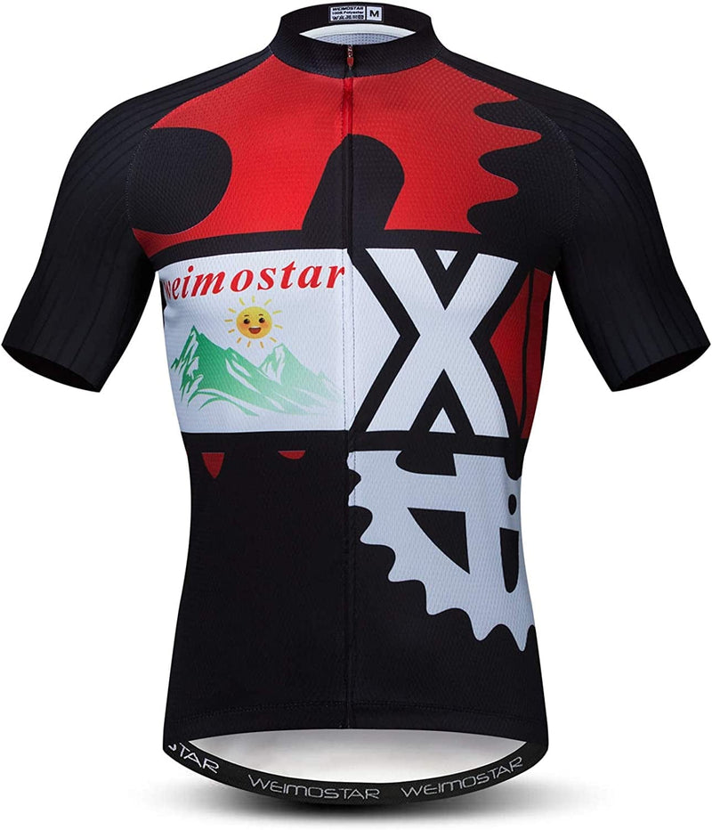 Weimostar Summer Men'S Cycling Jersey Short Sleeve Mountain Bike Road Bicycle Shirt Sporting Goods > Outdoor Recreation > Cycling > Cycling Apparel & Accessories Weimostar Gear XX-Large 