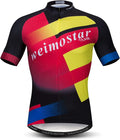 Weimostar Summer Men'S Cycling Jersey Short Sleeve Mountain Bike Road Bicycle Shirt Sporting Goods > Outdoor Recreation > Cycling > Cycling Apparel & Accessories Weimostar Yellow 4X-Large 