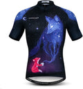 Weimostar Summer Men'S Cycling Jersey Short Sleeve Mountain Bike Road Bicycle Shirt Sporting Goods > Outdoor Recreation > Cycling > Cycling Apparel & Accessories Weimostar Starry Sky XX-Large 