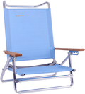 #WEJOY Portable Folding Beach Chair Lightweight Camping Chair Lawn Chairs for Concerts Lay Flat Beach Chairs Recliner Backpack Outdoor Chairs with Side Pockets, Shoulder Strap, Supports 265 Lbs Sporting Goods > Outdoor Recreation > Camping & Hiking > Camp Furniture #WEJOY Lightblue_5 Position  