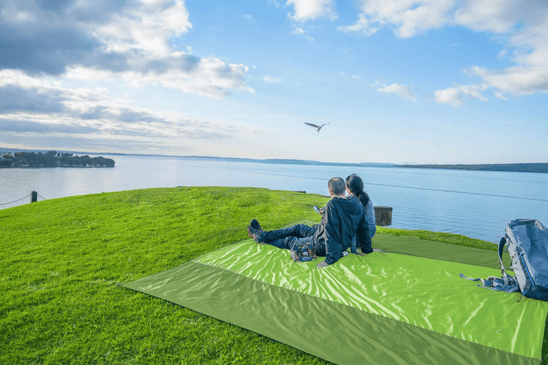 Wekapo Beach Blanket Sandproof, Extra Large Oversized 10'X 9' for 2-8 Person Beach Mat, Big & Compact Sand Free Mat Quick Drying, Lightweight & Durable with 6 Stakes & 4 Corner Pockets Home & Garden > Lawn & Garden > Outdoor Living > Outdoor Blankets > Picnic Blankets Wekapo   