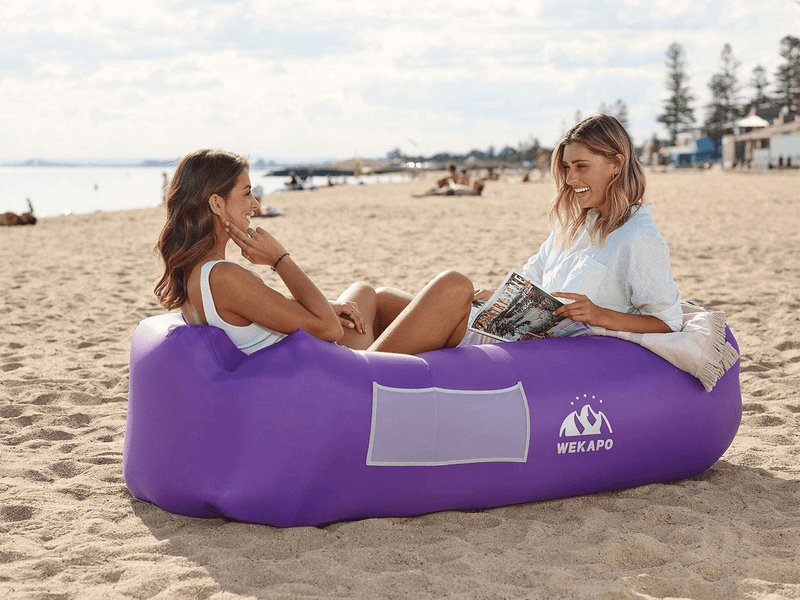 Wekapo Inflatable Lounger Air Sofa Hammock-Portable,Water Proof& Anti-Air Leaking Design-Ideal Couch for Backyard Lakeside Beach Traveling Camping Picnics & Music Festivals Camping Compression Sacks Sporting Goods > Outdoor Recreation > Camping & Hiking > Camp Furniture Wekapo   