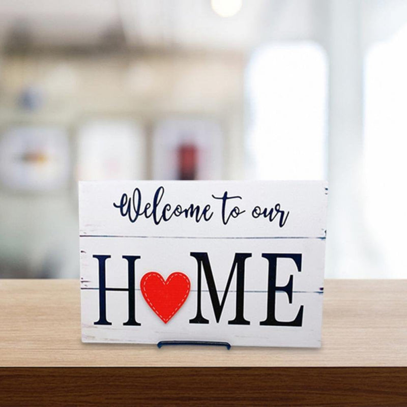 Welcome Sign Interchangeable Welcome to Our Home Sign for Front Door Welcome Decor with Seasonal Holiday Pieces for Valentine'S Day St Patrick'S Day Easter Indoor Outdoor Porch Decorations Home & Garden > Decor > Seasonal & Holiday Decorations Hardlegix   