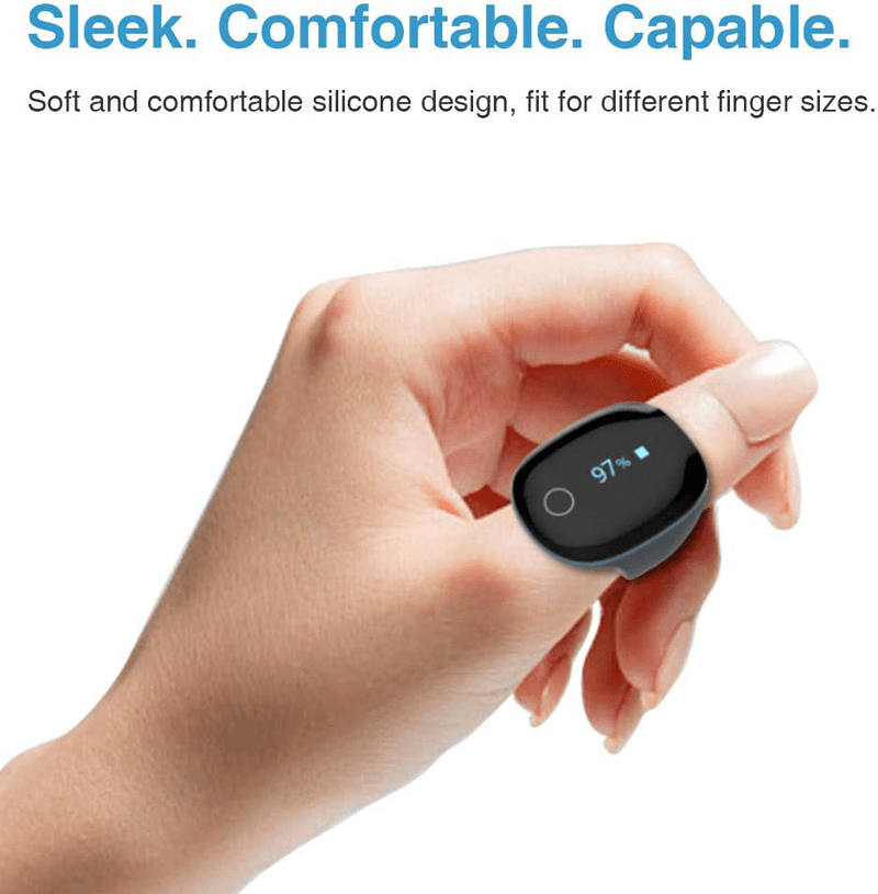 Wellue O2Ring Wearable Sleep Monitor - Bluetooth Tracker with Free APP & PC Report Electronics > Computers > Handheld Devices Wellue   