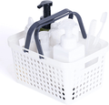WEMEGA Portable Storage Organizer Basket with Handles Plastic Shower Caddy Tote Portable Storage Bins for Bathroom,College Dorm,Kitchen,Bedroom Sporting Goods > Outdoor Recreation > Camping & Hiking > Portable Toilets & Showers W M G WEMEGA White small 