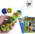 Wenosda Slide Projector Torch Projection Light Small Torches lamp Flashlight Educational Learning Bedtime Night Light for Child,Kids,Infant,Toddler,Children (48 Images,2set, Space +Animal World) Hardware > Tools > Flashlights & Headlamps > Flashlights Wenosda 64 Images,2set, Dinosaur +Sea World  