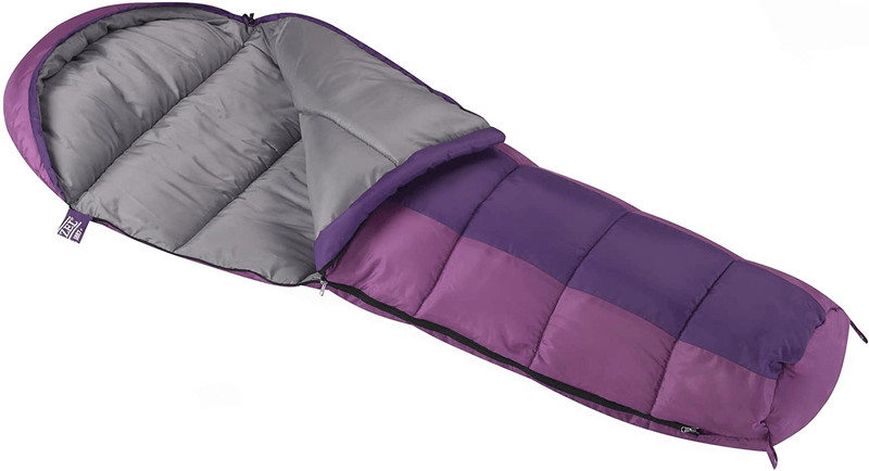 Wenzel Backyard Girls 30-Degree Sleeping Bag Sporting Goods > Outdoor Recreation > Camping & Hiking > Sleeping Bags Wenzel Purple  