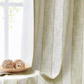 WEST LAKE Blue and Beige 100% Blackout Farmhouse Curtain 84 Inches Long Thermal Insulated Grommet Blackout Window Treatment Blue White Vertical Striped for Bedroom,Living Room,50" Wx84 L,1 Panel Home & Garden > Decor > Window Treatments > Curtains & Drapes WEST LAKE Khaki 50"Wx63"L|1 Panel 