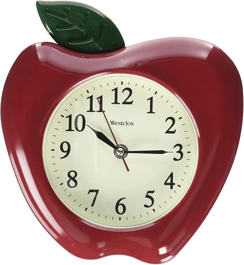 Westclox 10" 3-Dimensional Apple Wall Clock- Model
