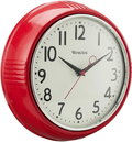 Westclox Retro 1950 Kitchen Wall Clock, 9.5-Inch, Red Home & Garden > Decor > Clocks > Wall Clocks Westclox Red 9.5" 