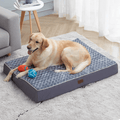 Western Home Large Dog Bed for Large, Jumbo, Medium Dogs, Orthopedic Pet Bed Waterproof Mattress with Removable Washable Cover, Thick Egg Crate Foam Dog Bed with Non-Slip Bottom Animals & Pet Supplies > Pet Supplies > Dog Supplies > Dog Beds WESTERN HOME WH Grey L(36"x27"x3") 