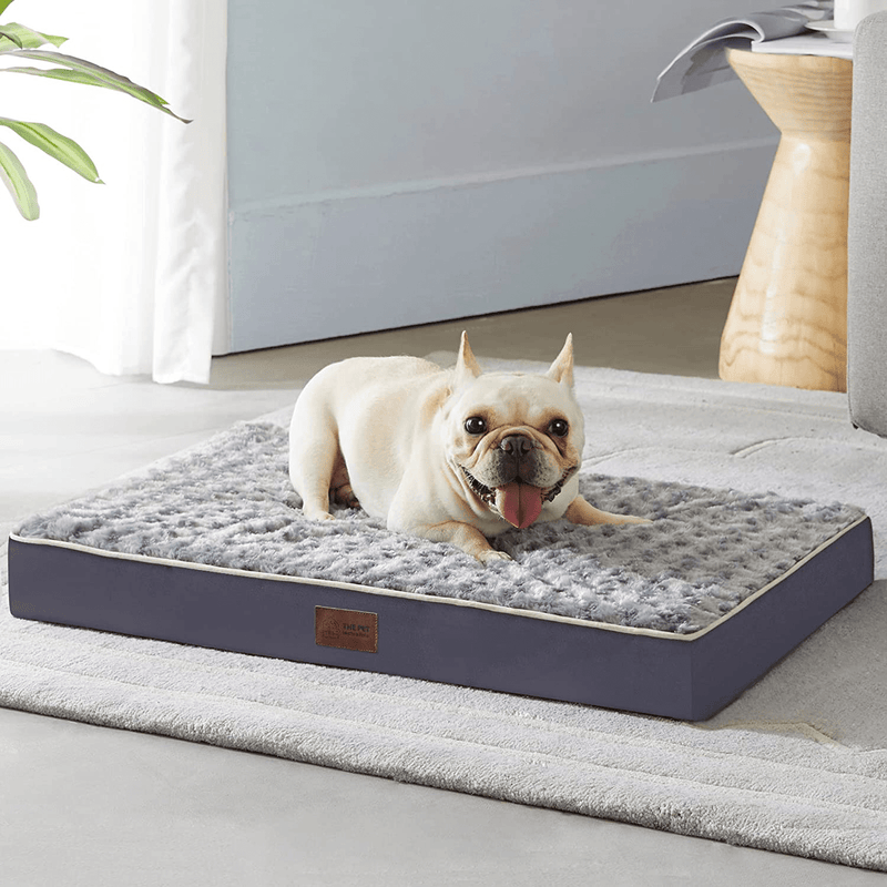 Western Home Large Dog Bed for Large, Jumbo, Medium Dogs, Orthopedic Pet Bed Waterproof Mattress with Removable Washable Cover, Thick Egg Crate Foam Dog Bed with Non-Slip Bottom Animals & Pet Supplies > Pet Supplies > Dog Supplies > Dog Beds WESTERN HOME WH Grey M(30"x20"x3") 