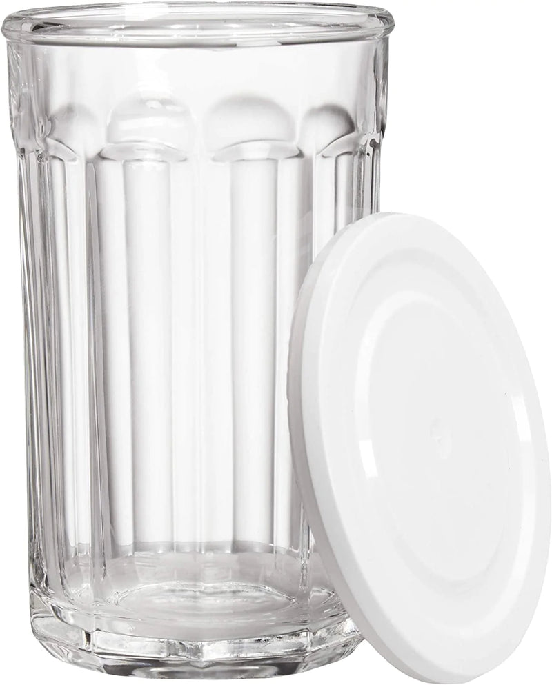 Westridge 8-Piece (4 Glasses, 4 Lids) Heavy Duty Glass Drinkware and Storage Set with Lids, 21-Ounce Home & Garden > Kitchen & Dining > Tableware > Drinkware KOL DEALS Classic  