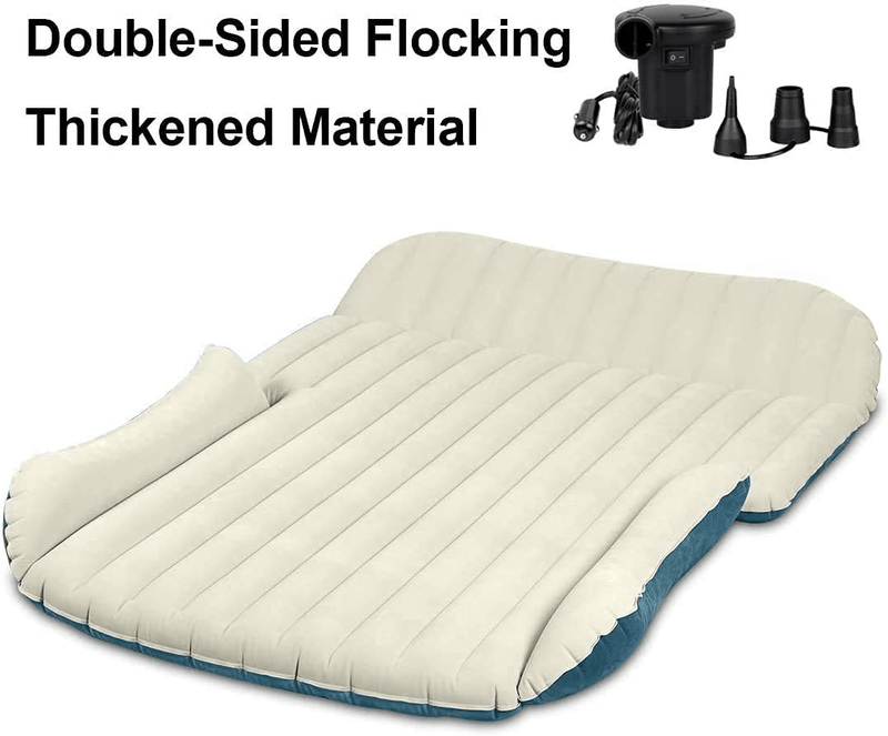 WEY&FLY SUV Air Mattress Thickened and Double-Sided Flocking Travel Mattress Camping Air Bed Dedicated Mobile Cushion Extended Outdoor for SUV Back Seat 4 Air Bags Sporting Goods > Outdoor Recreation > Camping & Hiking > Tent Accessories WEY&FLY   