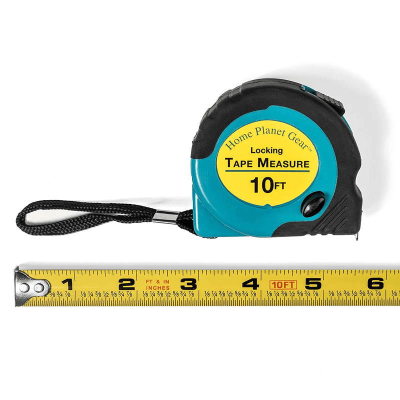 Where's My Tape Measure? - 10ft Tape Measure Retractable (3 Pack) Tape Measure with Fractions - Locking Small Measuring Tape - Accurate Measurement - Easy to Read & Easy to Find! Hardware > Tools > Measuring Tools & Sensors Home Planet Gear   
