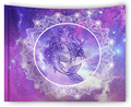 Whim-Wham Psychedelic Sexy Mermaid Home Décor Tapestry Romantic Dazzling Nebula Galaxy Lotus Long Curly Hair Moon Mandala Fairy Tale Sparkle Hanging for Princess’Bedroom Living Room Study. Home & Garden > Decor > Artwork > Decorative Tapestries Whim-Wham T137-3 59''Wx79''L/150x200cm 