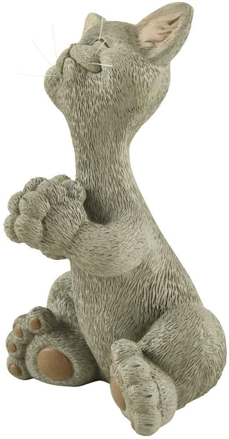 Whimsical Grey Cat Praying Figurine Cute Collectible - Happy Cat Collection - Cat Lover Gifts for Women, Cat Lover Gifts for Men, Cute Cat Gifts, Cat Office Desk Accessories, Cat Desk Decoration Home & Garden > Decor > Seasonal & Holiday Decorations& Garden > Decor > Seasonal & Holiday Decorations JFSM INC.   