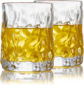 Whiskey Glasses Set of 2, Rock Glass Cups, Vintage Drinking Glasses, 7.4 Oz Crystal Old Fashioned Tumblers with Premium Gift Box - for Bourbon, Scotch, Cocktails, Tequila, Cognac Home & Garden > Kitchen & Dining > Tableware > Drinkware ANBFF Ice Rock  