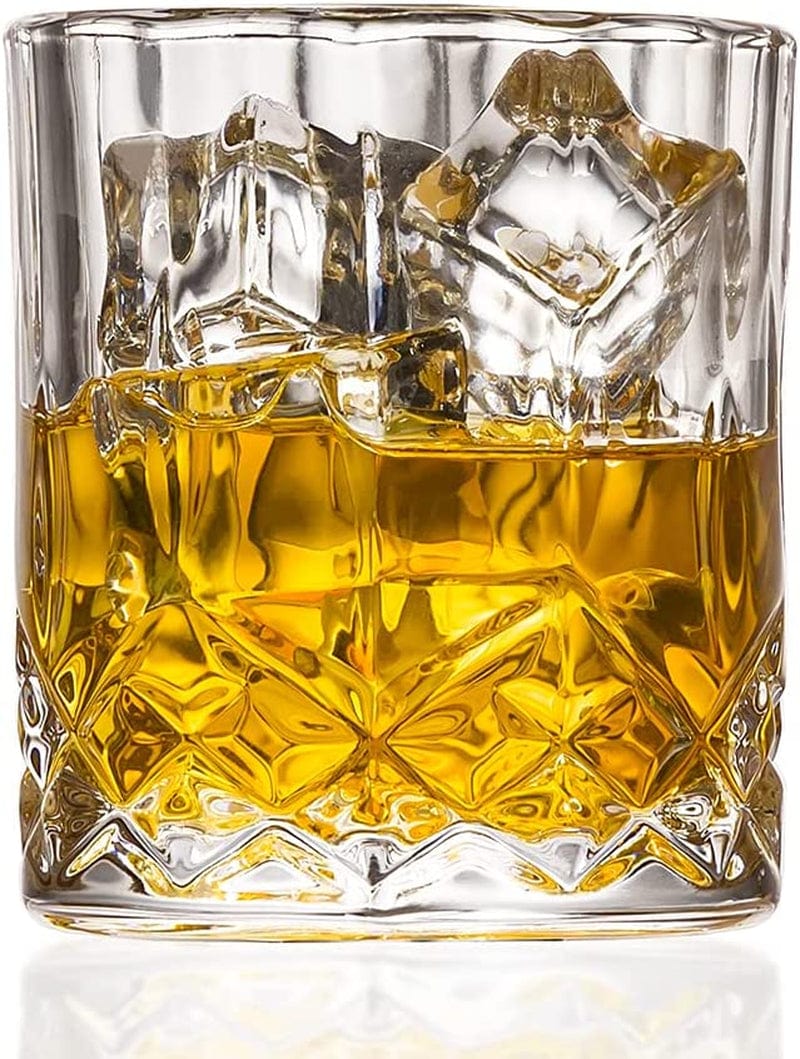 Whiskey Glasses Set of 6, Classic Stylish Design, 10 Oz Rocks Barware for Scotch, Bourbon, Liquor and Cocktail Drinksm, Double Old Fashioned Glasses Present Home & Garden > Kitchen & Dining > Barware LANSHI cup-1  
