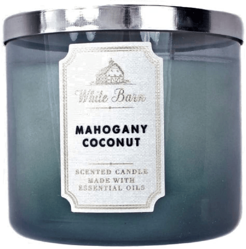 White Barn Mahogany Coconut 3 Wick Scented Candle 14.5 oz Home & Garden > Decor > Home Fragrances > Candles Bath & Body Works   