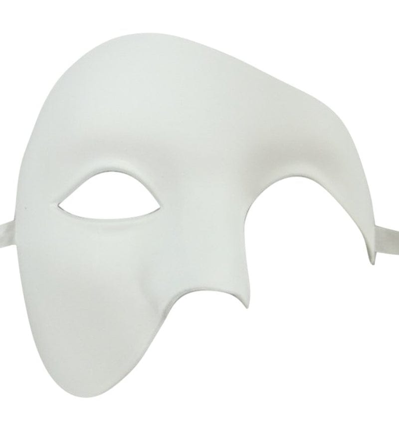 White Phantom of the Opera Half Face Men Masquerade Mask Costume Craft Party Apparel & Accessories > Costumes & Accessories > Masks Elegance Mask   