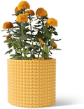 White Planter Pots for Plants Indoor - 6.1 Inch Ceramic Vintage-Style Hobnail Textured Flower Pot with Drainage Hole for Modern Home Decor(POTEY 055102, Plants NOT Included) Home & Garden > Decor > Seasonal & Holiday Decorations POTEY Orange Yellow Extra Large - 8 inch D 