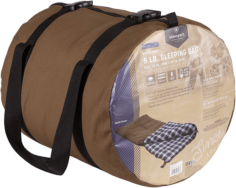 White Tail 5 Lb. - 36 X 78 - Rectangular Sleeping Bag Sporting Goods > Outdoor Recreation > Camping & Hiking > Sleeping Bags Stansport   
