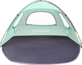 Whitefang Beach Tent Anti-Uv Portable Sun Shade Shelter for 3 Person, Extendable Floor with 3 Ventilating Mesh Windows plus Carrying Bag, Stakes and Guy Lines (Mint Green) Sporting Goods > Outdoor Recreation > Camping & Hiking > Tent Accessories WhiteFang Mint Green  