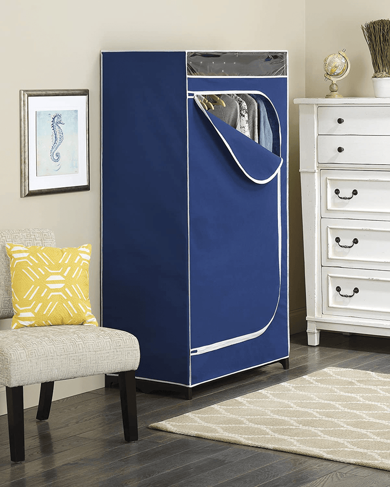 Whitmor Clothes Closet - Freestanding Garment Organizer with Sturdy Fabric Cover Furniture > Cabinets & Storage > Armoires & Wardrobes Whitmor   