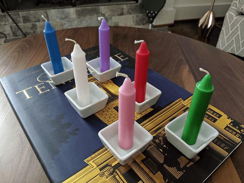 Wicca Wicks - Box of 48 Colored Candles | 4 inches Tall & 3/4 inch Diameter | Witchcraft Supplies for Your Personal Wiccan Altar, Spells, Charms & Rituals | Witchy Room Decor | Taper Candlesticks Home & Garden > Decor > Home Fragrances > Candles WICCA WICKS   