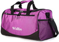 Widfre Sports Gym Bags Duffle Bag for Travel, Daily Use, TPU Waterproof Pocket, Shoes Compartment, Women and Men Home & Garden > Household Supplies > Storage & Organization Widfre Purple Medium Size 
