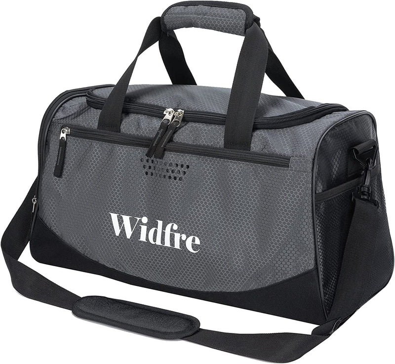 Widfre Sports Gym Bags Duffle Bag for Travel, Daily Use, TPU Waterproof Pocket, Shoes Compartment, Women and Men Home & Garden > Household Supplies > Storage & Organization Widfre Dark Gray Large Size 