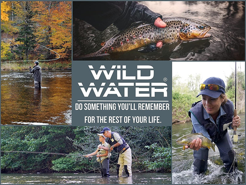 Wild Water Fly Fishing 9 Foot, 4-Piece, 3/4 Weight Fly Rod Complete Fly  Fishing