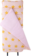 Wildkin Original Nap Mat with Pillow for Toddler Boys and Girls, Measures 50 X 20 X 1.5 Inches Ideal for Daycare and Preschool, Mom'S Choice Award Winner, Bpa-Free, Olive Kids (Fairies) Sporting Goods > Outdoor Recreation > Camping & Hiking > Sleeping Bags Wildkin Pink and Gold Stars Stars 