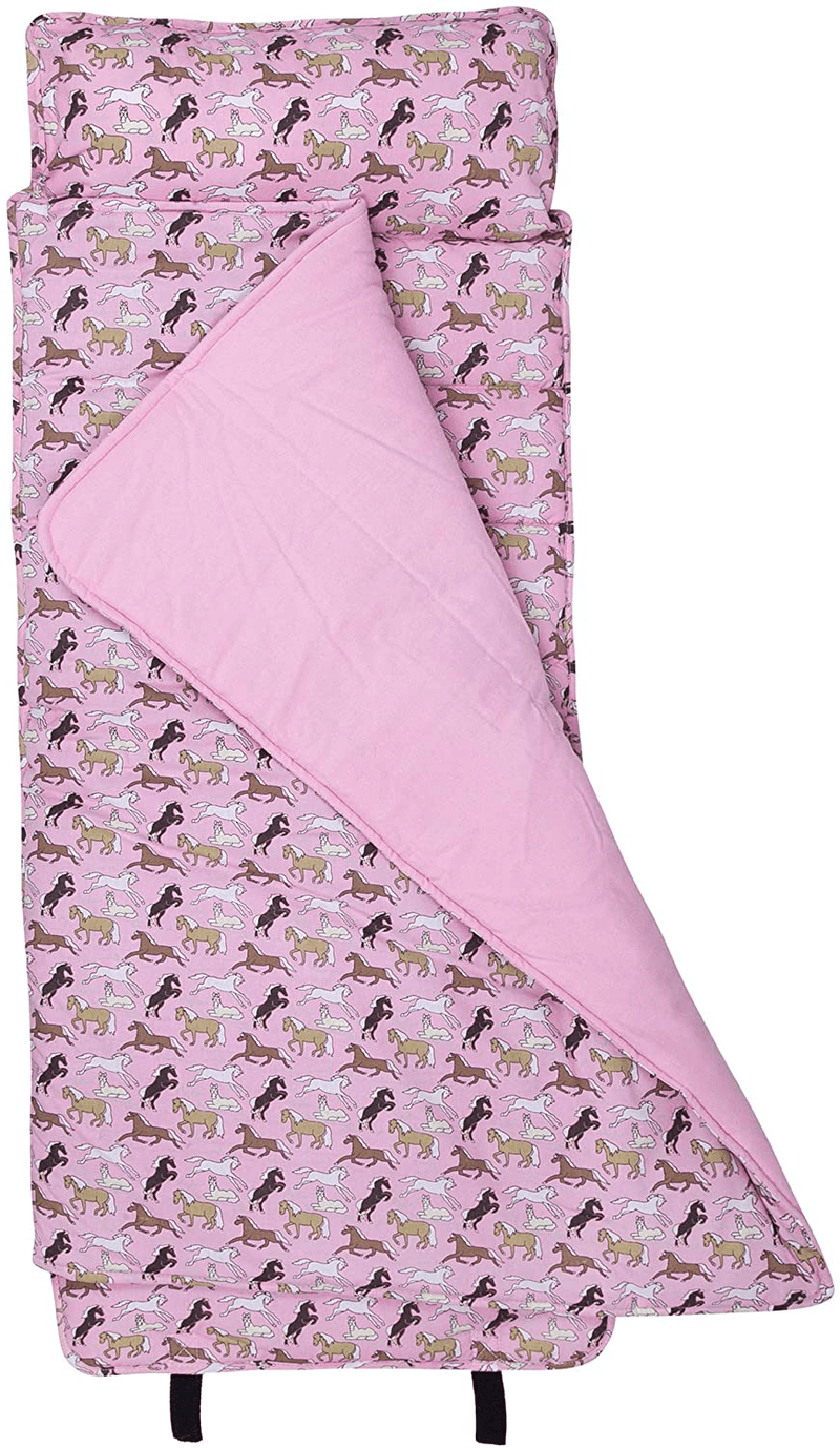 Wildkin Original Nap Mat with Pillow for Toddler Boys and Girls, Measures 50 X 20 X 1.5 Inches Ideal for Daycare and Preschool, Mom'S Choice Award Winner, Bpa-Free, Olive Kids (Fairies) Sporting Goods > Outdoor Recreation > Camping & Hiking > Sleeping Bags Wildkin Horses in Pink Horses in Pink 