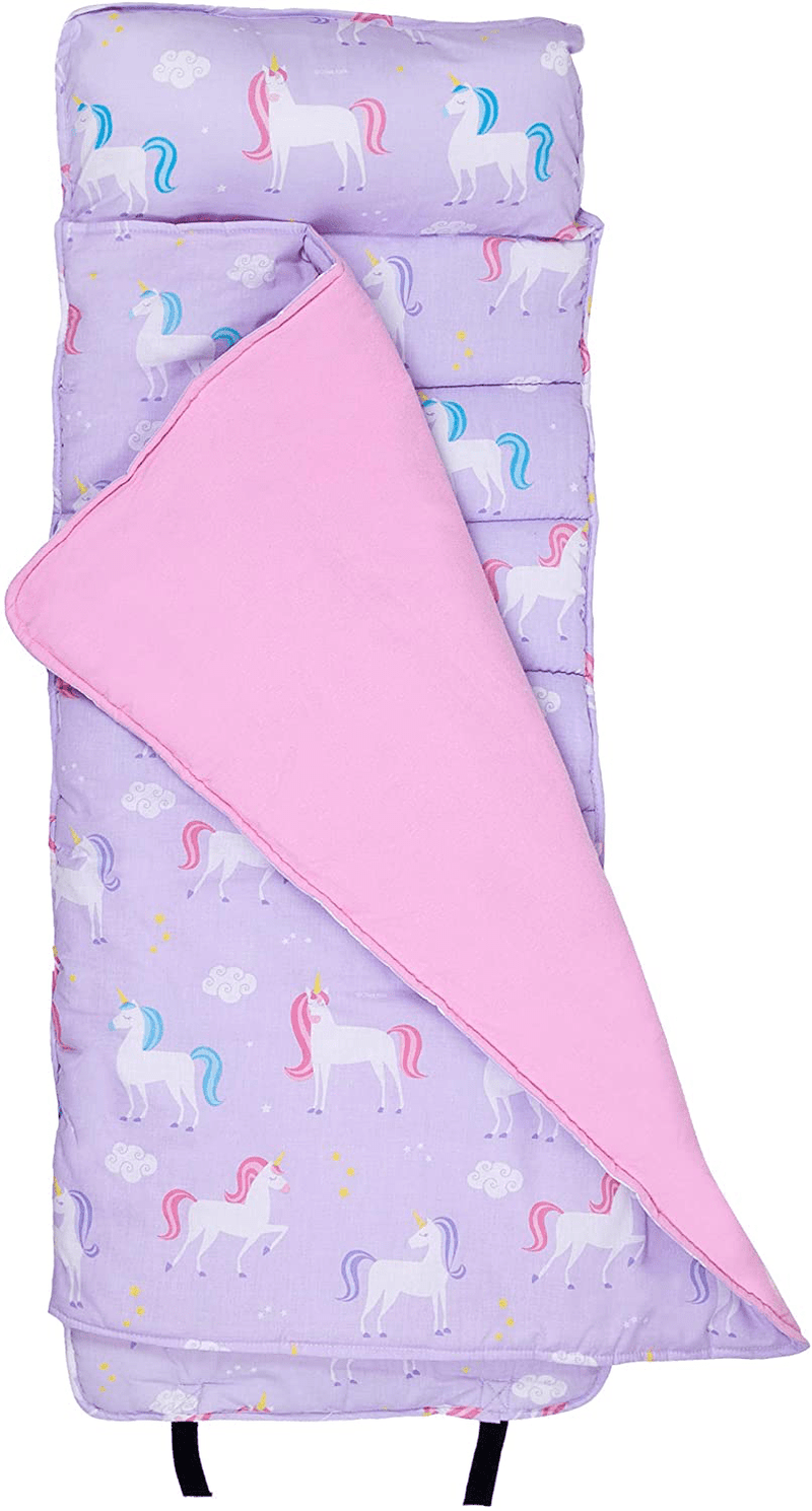 Wildkin Original Nap Mat with Pillow for Toddler Boys and Girls, Measures 50 X 20 X 1.5 Inches Ideal for Daycare and Preschool, Mom'S Choice Award Winner, Bpa-Free, Olive Kids (Fairies) Sporting Goods > Outdoor Recreation > Camping & Hiking > Sleeping Bags Wildkin Unicorn Unicorn 