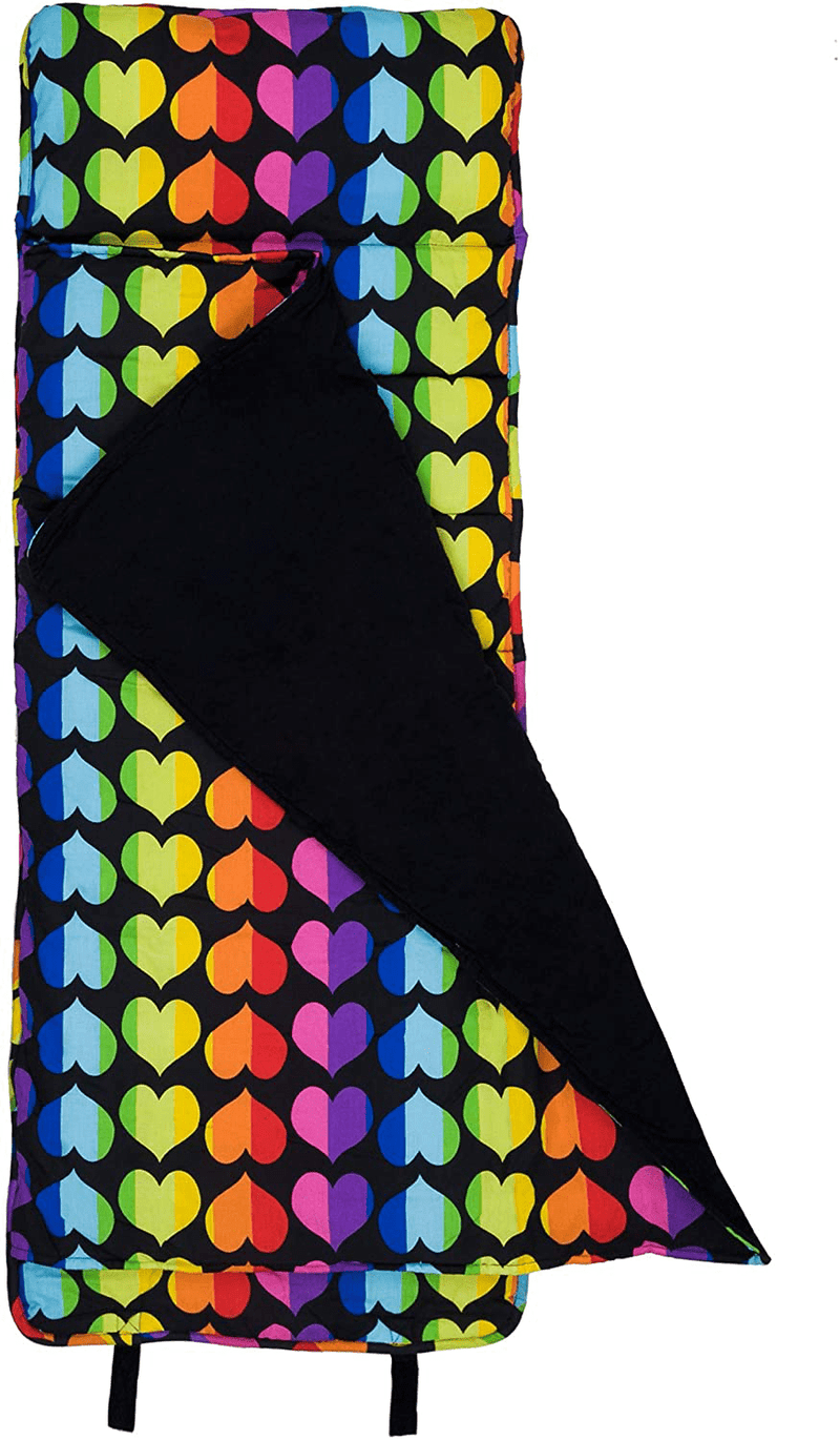 Wildkin Original Nap Mat with Pillow for Toddler Boys and Girls, Measures 50 X 20 X 1.5 Inches Ideal for Daycare and Preschool, Mom'S Choice Award Winner, Bpa-Free, Olive Kids (Fairies) Sporting Goods > Outdoor Recreation > Camping & Hiking > Sleeping Bags Wildkin Rainbow Hearts Rainbow Hearts 
