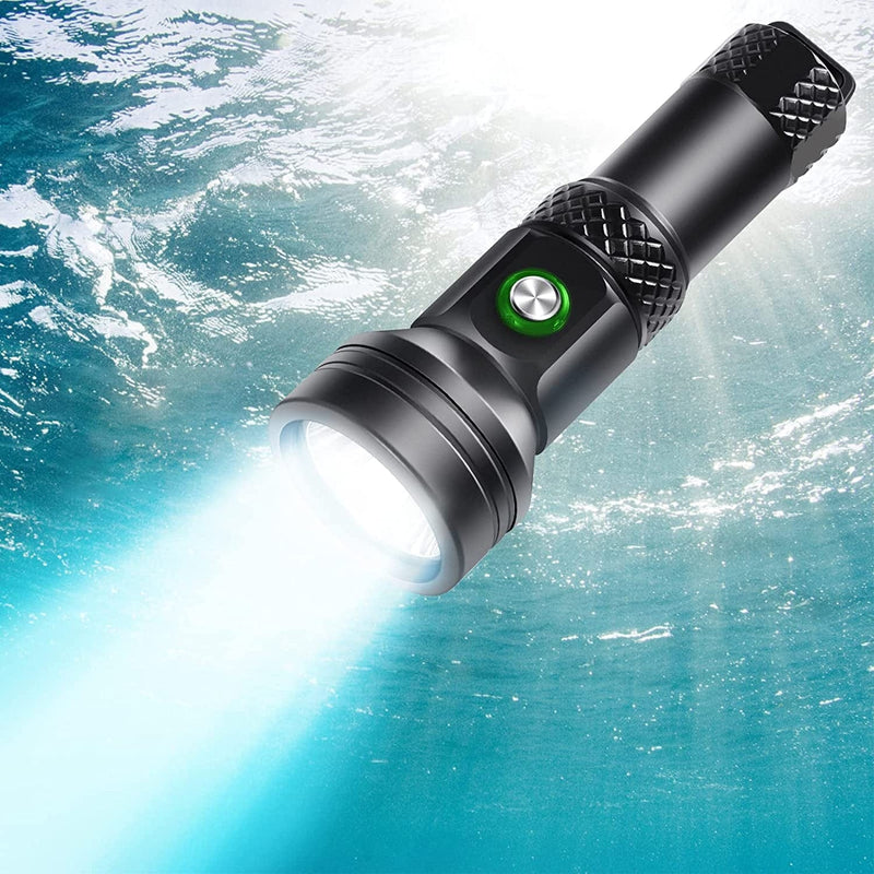 Willcrew DF60 6000 Lumen Dive Lights Professional Scuba Diving Underwater Flashlight, 150M IPX-8 Waterproof Diving Torch Submersible Flashlight with Charger Home & Garden > Pool & Spa > Pool & Spa Accessories DongGuanShi KeXiZheng ShangMao YouXianGongSi DX40  