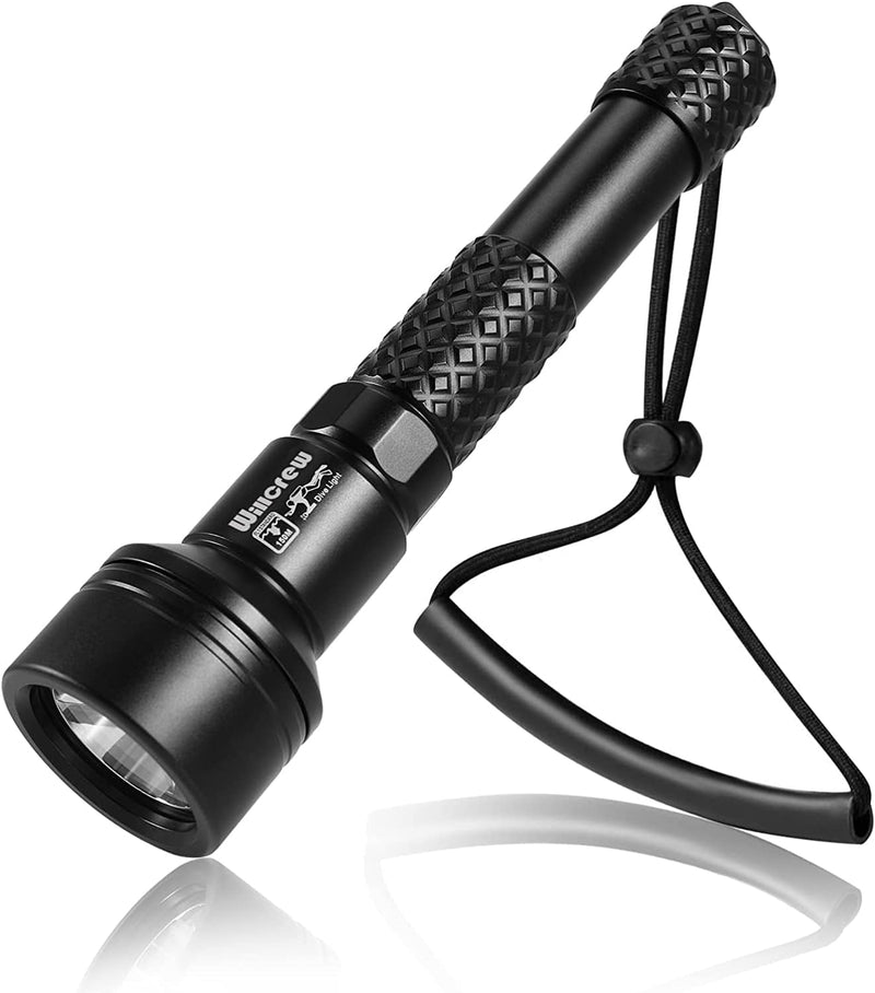 Willcrew DF60 6000 Lumen Dive Lights Professional Scuba Diving Underwater Flashlight, 150M IPX-8 Waterproof Diving Torch Submersible Flashlight with Charger Home & Garden > Pool & Spa > Pool & Spa Accessories DongGuanShi KeXiZheng ShangMao YouXianGongSi DX50  