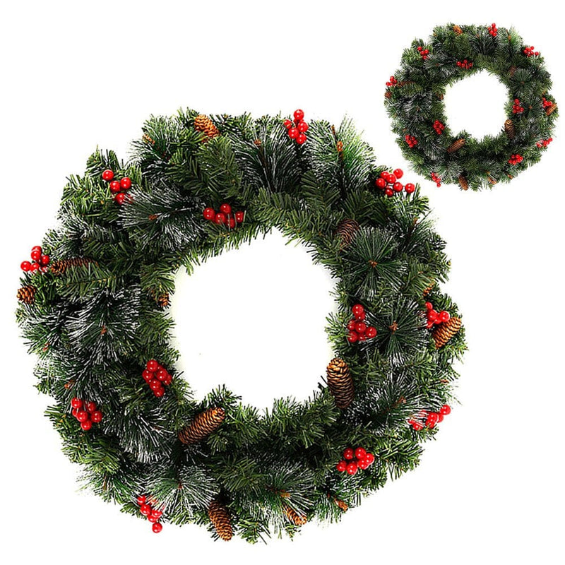 Willstar Pre-Lit Artificial Christmas Garland Flocked with Mixed Decorations and Lights Crestwood Spruce  Willstar Garland-Without light  