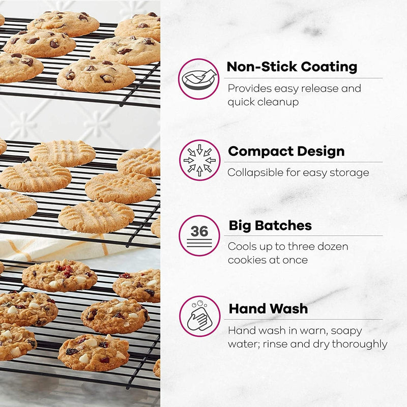 Wilton 3-Tier Collapsible Cooking and Baking Cooling Rack Home & Garden > Kitchen & Dining > Kitchen Tools & Utensils Wilton   