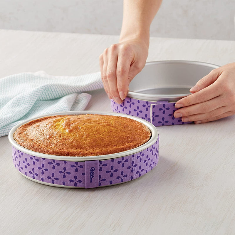 Wilton Bake-Even Strips and round Cake Pan Set, 8-Piece - 6, 8, 10, and 12 X 2-Inch Aluminum Cake Pans Home & Garden > Kitchen & Dining > Cookware & Bakeware Wilton   