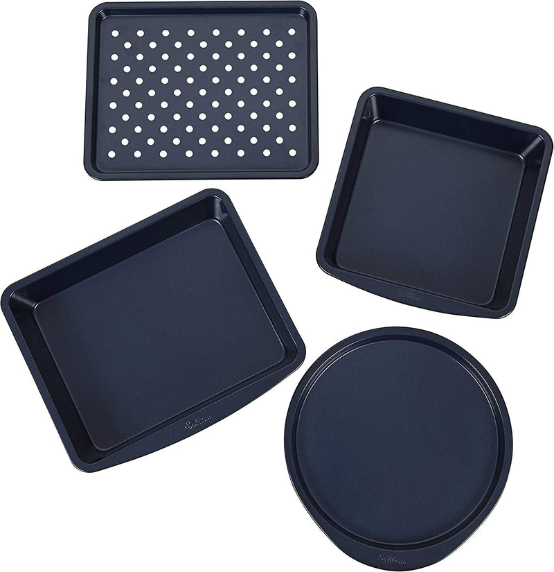 Wilton Non-Stick Diamond-Infused Navy Blue Baking Set, 7-Piece Home & Garden > Kitchen & Dining > Cookware & Bakeware Wilton Blue Assorted/RNUM 